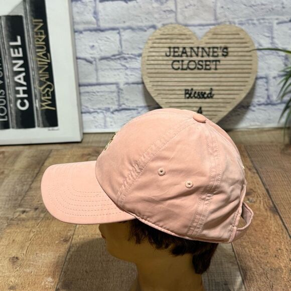 Adidas Women's Fit ORI Relaxed Metal Logo Strapback  Cap Hat DUSTY ROSE - Picture 4 of 11